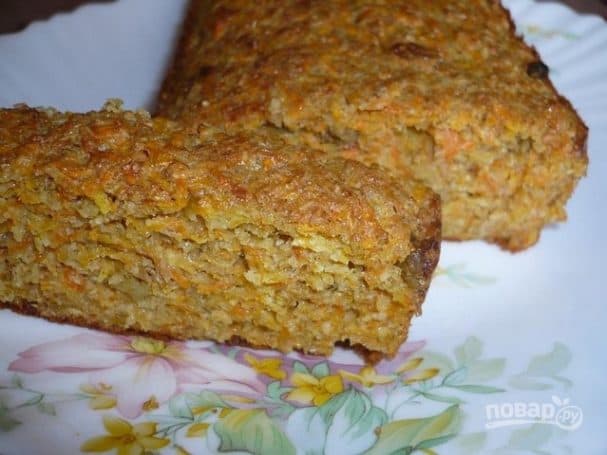 Морквяний кекс з відрубами