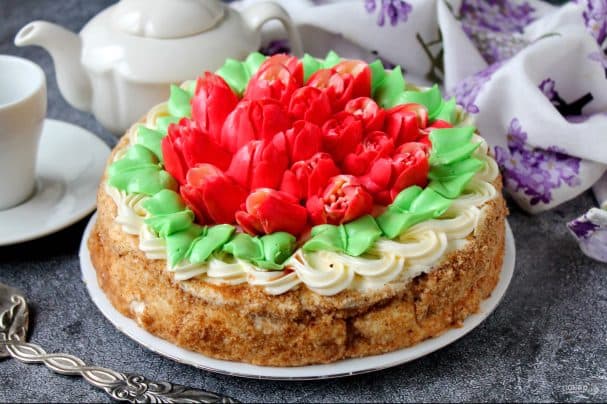 Морквяний торт з апельсиновим курдом