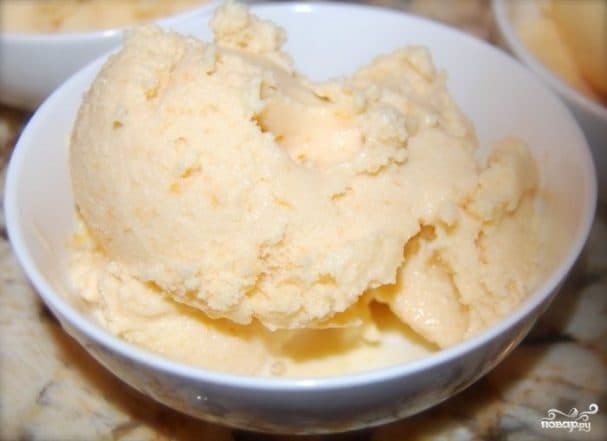 Мороженое из молока и сахара