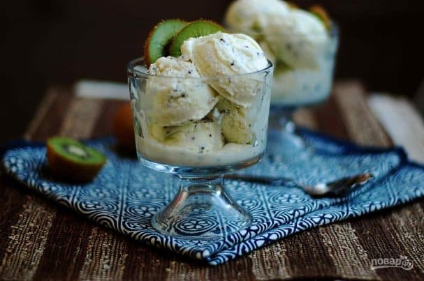 Мороженое с киви
