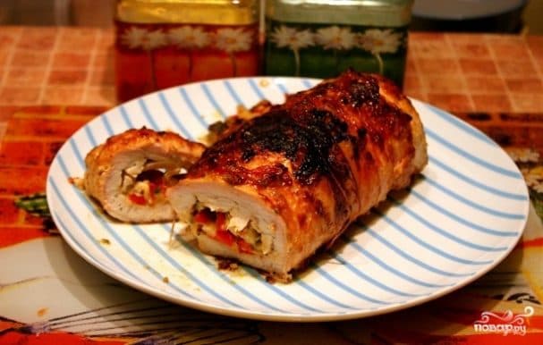 Мясной рулет в духовке