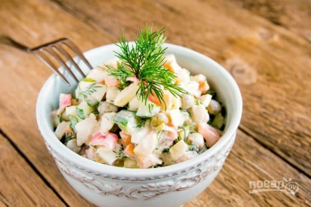 Класічны мясны салат