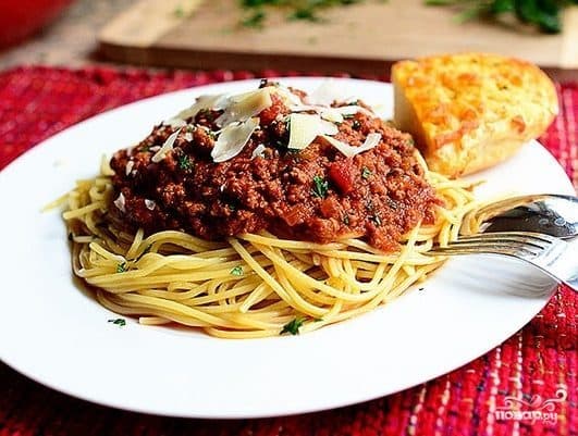 Meat sauce for spaghetti