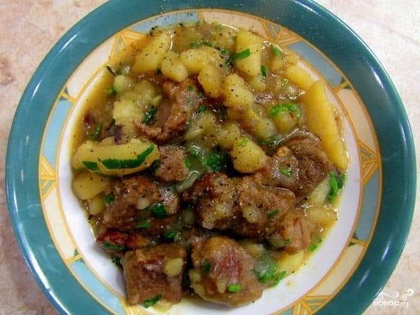 Мяснёвы соус з бульбай