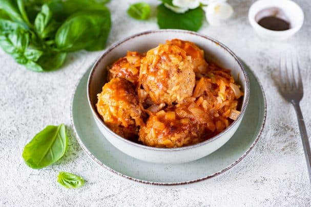 Мяснёвыя тефці з рысам