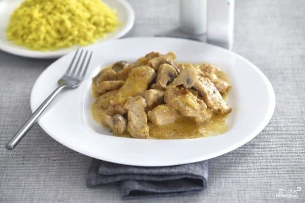 Turkey meat in a multicooker