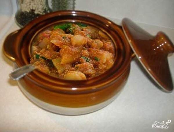 Мясо, заланёнае ў гаршочку