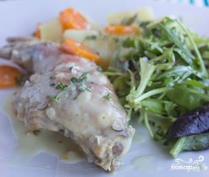 Ножки кролика в сметане