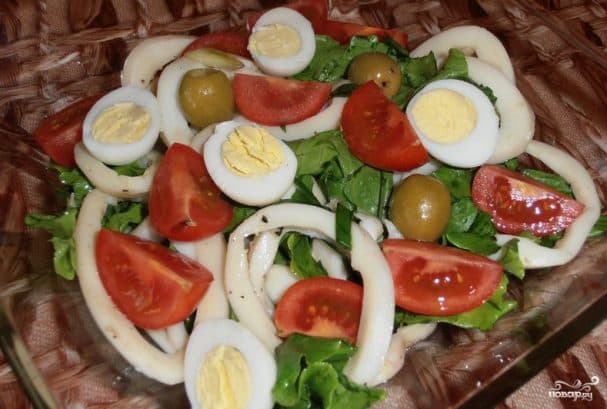 New Year's squid salad