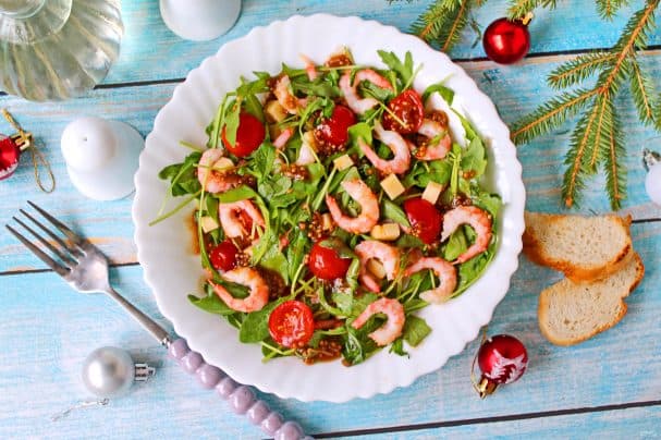 New Year's shrimp salad
