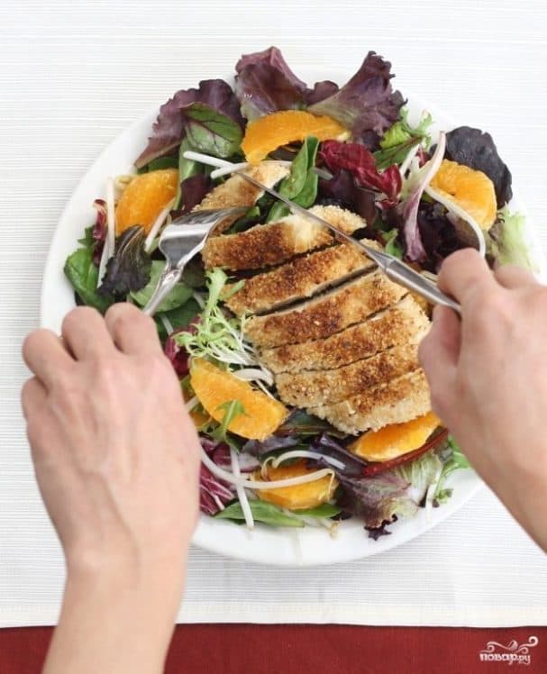 New Year's chicken salad