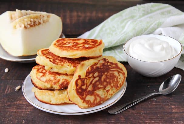 Melon pancakes