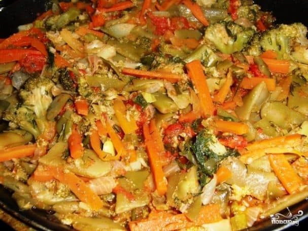 Vegetable stew with broccoli