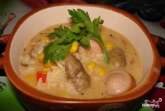 Паелья з грибами
