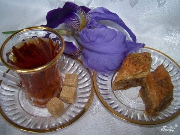 Homemade baklava