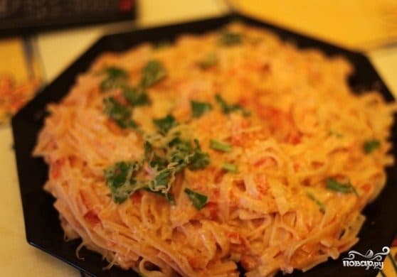 Паста со сливочным соусом