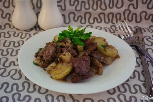 Печанка з бульбай