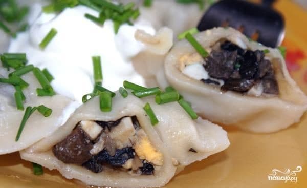 Mushroom dumplings