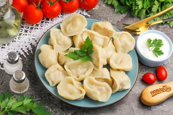 Пельмені ў мультыварцы на пару