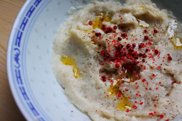 Jerusalem artichoke puree