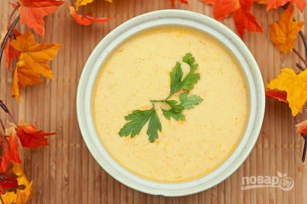 Beer soup with cheese