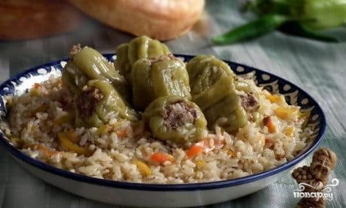 Плов зь беларускім перцам