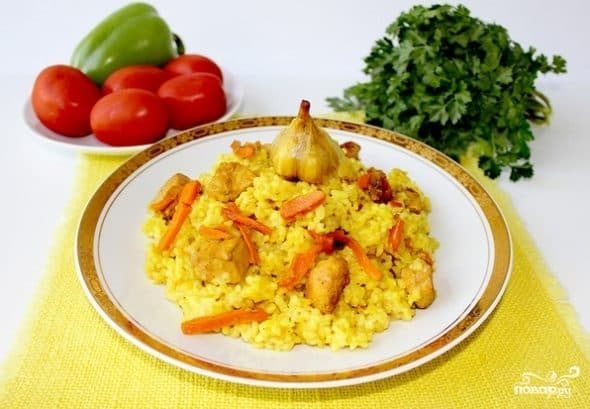 Chicken fillet pilaf