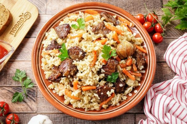 Плов у аэрагрыле