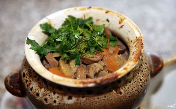Kidneys in a pot