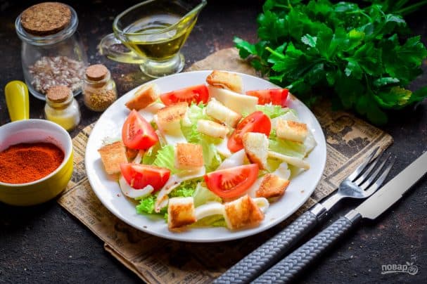 Постный с кальмарами