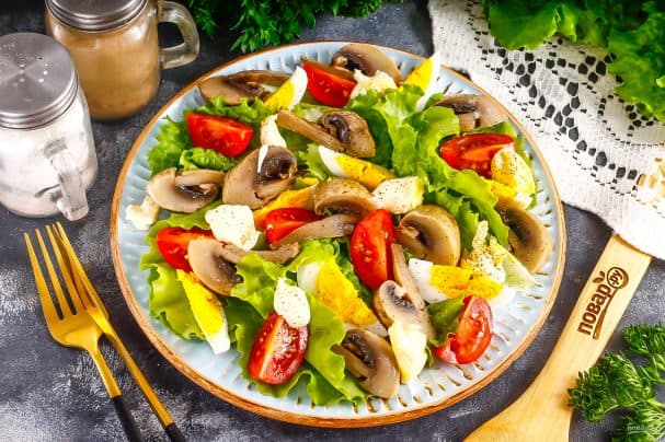 ПП салат с шампиньонами