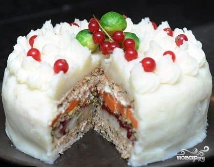 Festive layered casserole