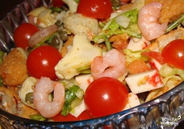 Простий салат з каперсами