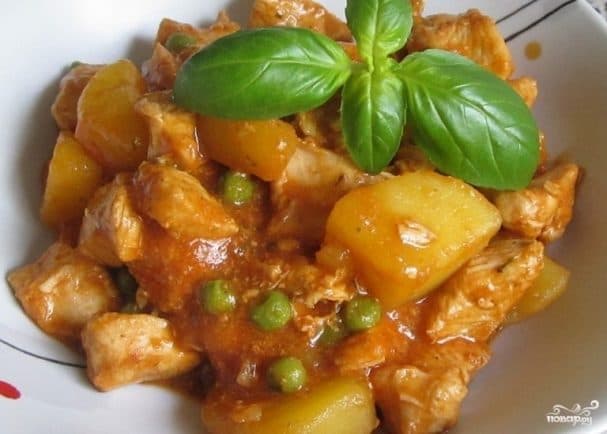 Potato and meat stew