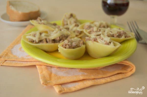 Shells with stuffing