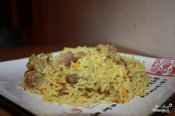 Fluffy pilaf in a multicooker