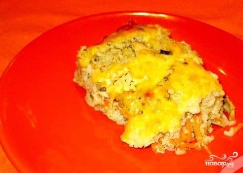 Рисовая запеканка с курицей