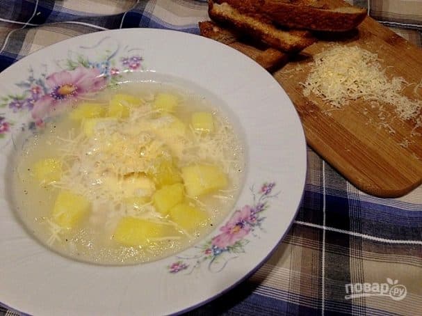 Рисовый суп с пармезаном
