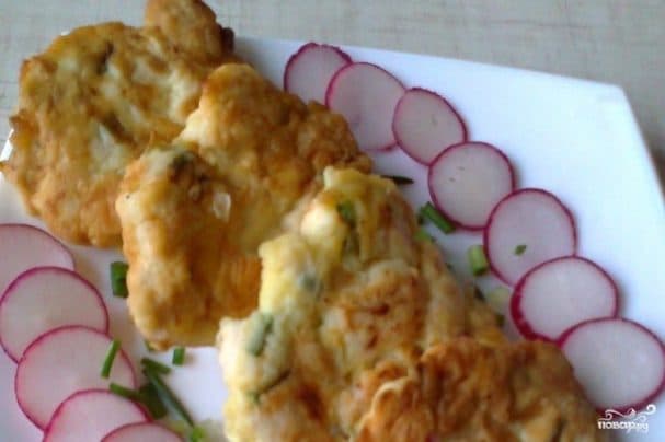 Chopped chicken patties