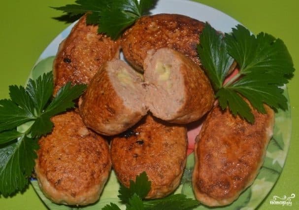 Рыбные котлеты с сыром
