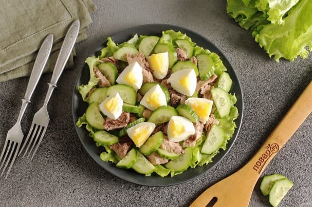 Fish diet salad
