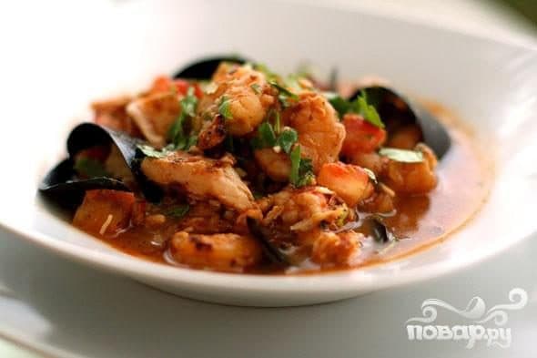 Рыбны суп буйябес (Bouillabaisse)