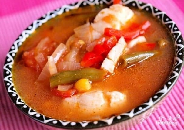 Fish soup with tilapia