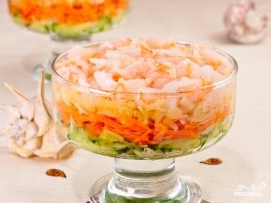 Салат-коктейль с креветками