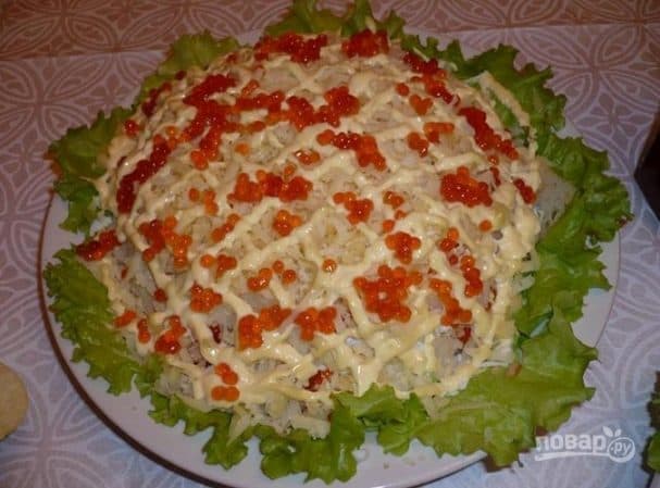 Салат з кальмарамі
