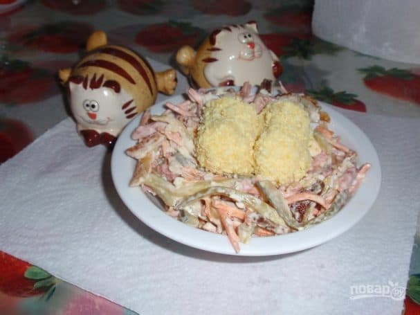 Салат с морковью