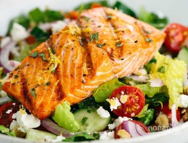 Salmon salad