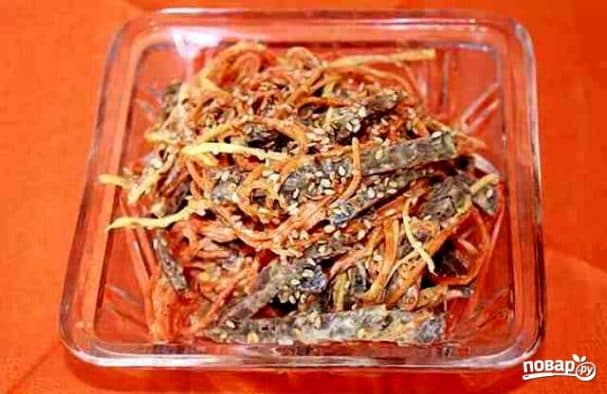 Салат из говяжьего сердца