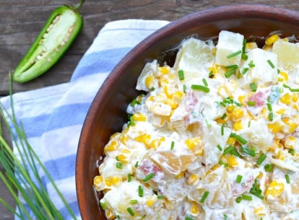 Potato and corn salad