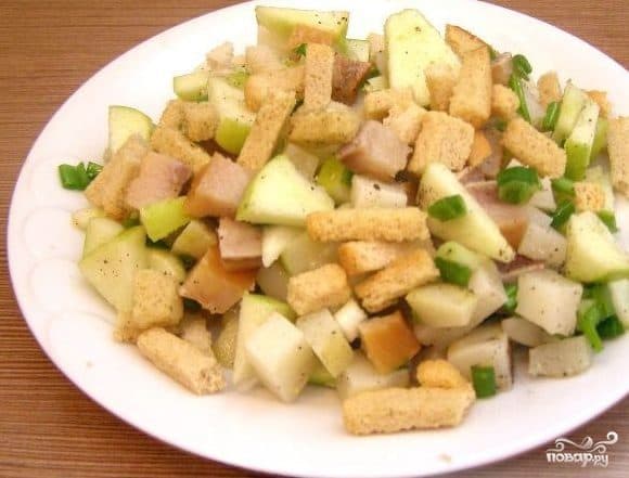 Салат з копчанай сельдзю